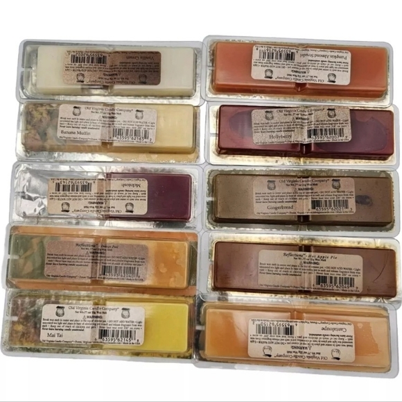 Old Virginia Candle Company Wax Melts Lot of 10, 5 Unopened 5 Opened - Picture 2 of 2